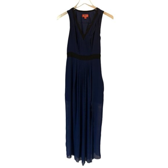 Kirna Zabete Dresses & Skirts - Kirna Zabete | Navy & Black Detail Maxi Dress Size 2